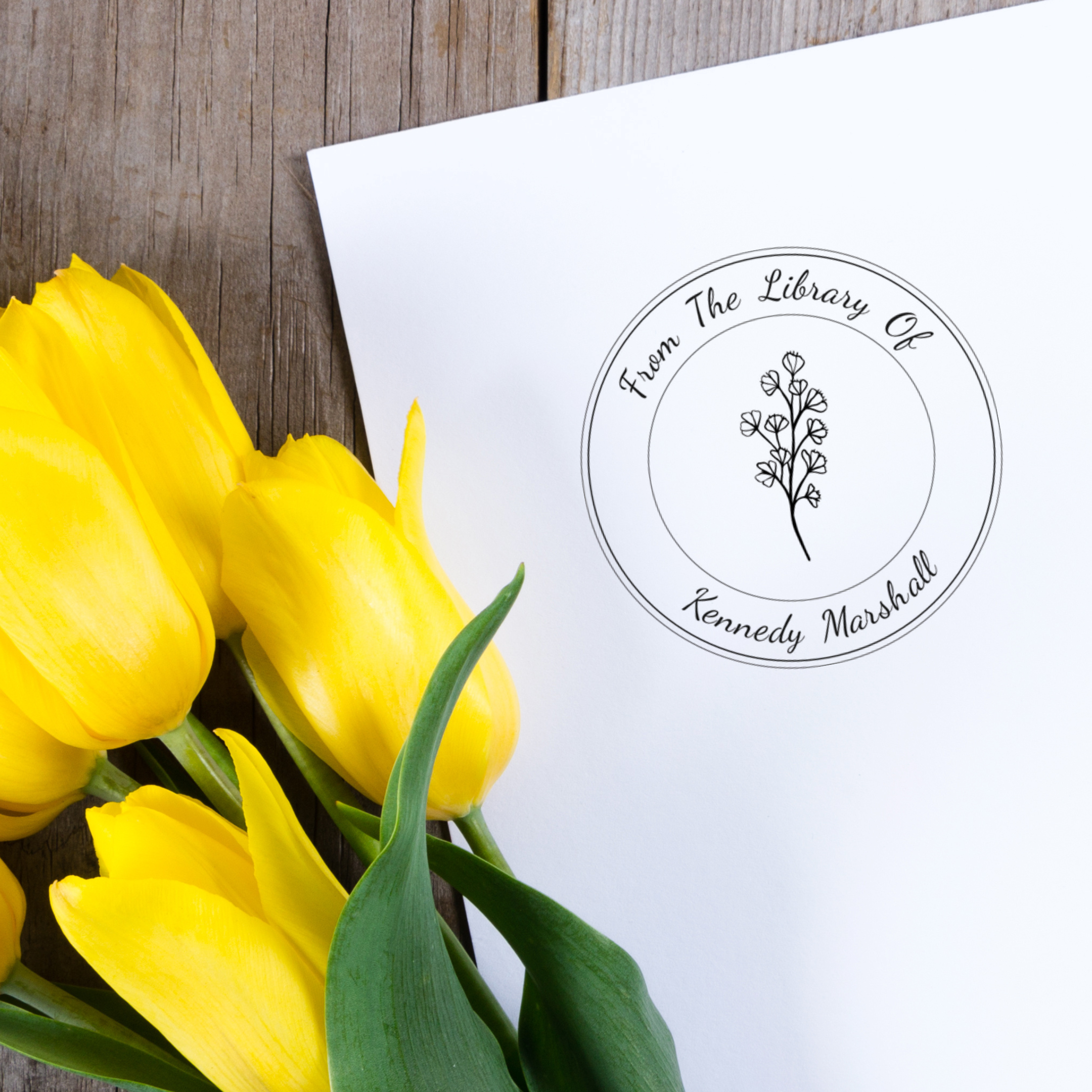 MS414 From the Library of Stamp Image